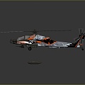 Modern Helicopter Gunship Helicopter Aircraft Gunship Combat Helicopter 3d model