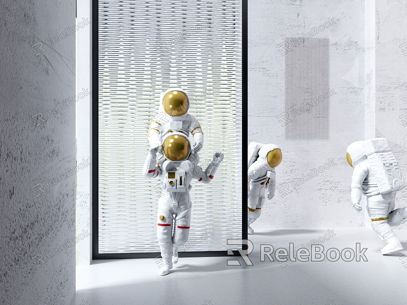 Modern Sculpture Astronaut Sculpture Ornaments model