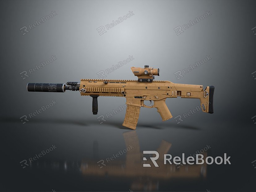 modern gun rifle semi-automatic rifle combat rifle battle rifle model