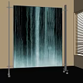 Decorative Indoor Partition With Waterfall Effect And Flowing Water Design