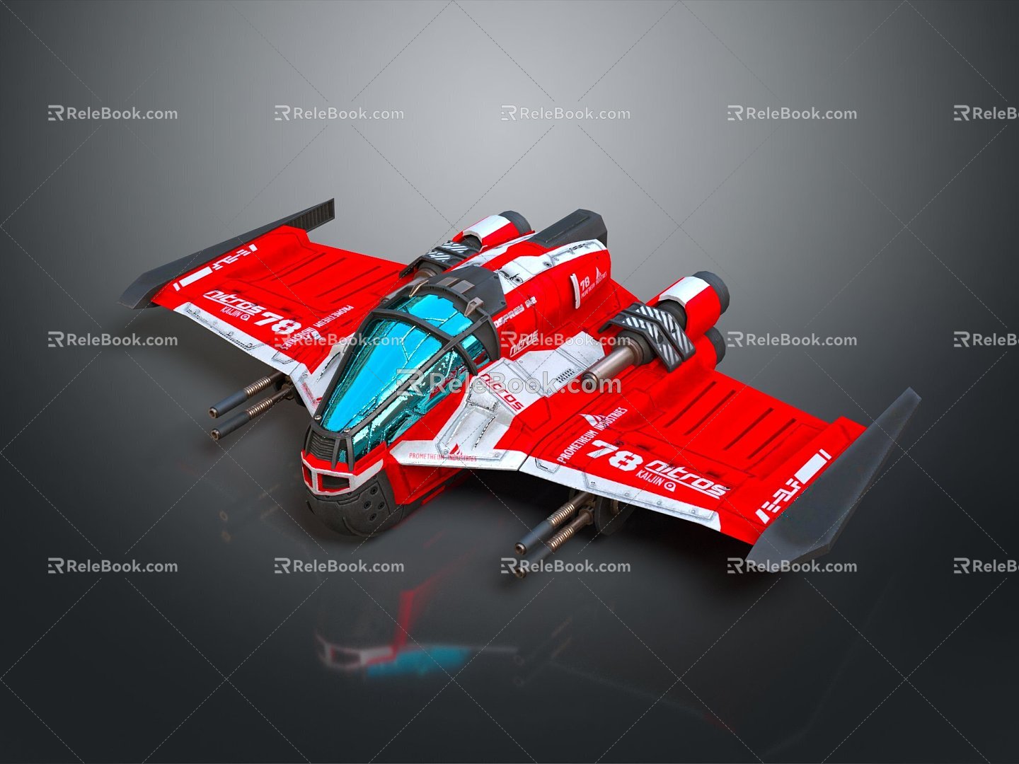 Modern Fighter Fighter Fighter Science Fiction Fighter Science Fiction Fighter Space Fighter 3d model