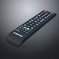 Samsung Electronic Remote Control With Black Design And Red Green Yellow Blue Buttons