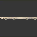 Industrial Conveying Equipment with Long Strip Metal Frame and Multiple Rollers