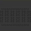 Black Iron Fence With Pointed Tops And Intricate Decorative Patterns