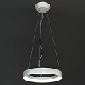 Modern Minimalist Metal Pendant Light With Circular Frame And Hanging Cables