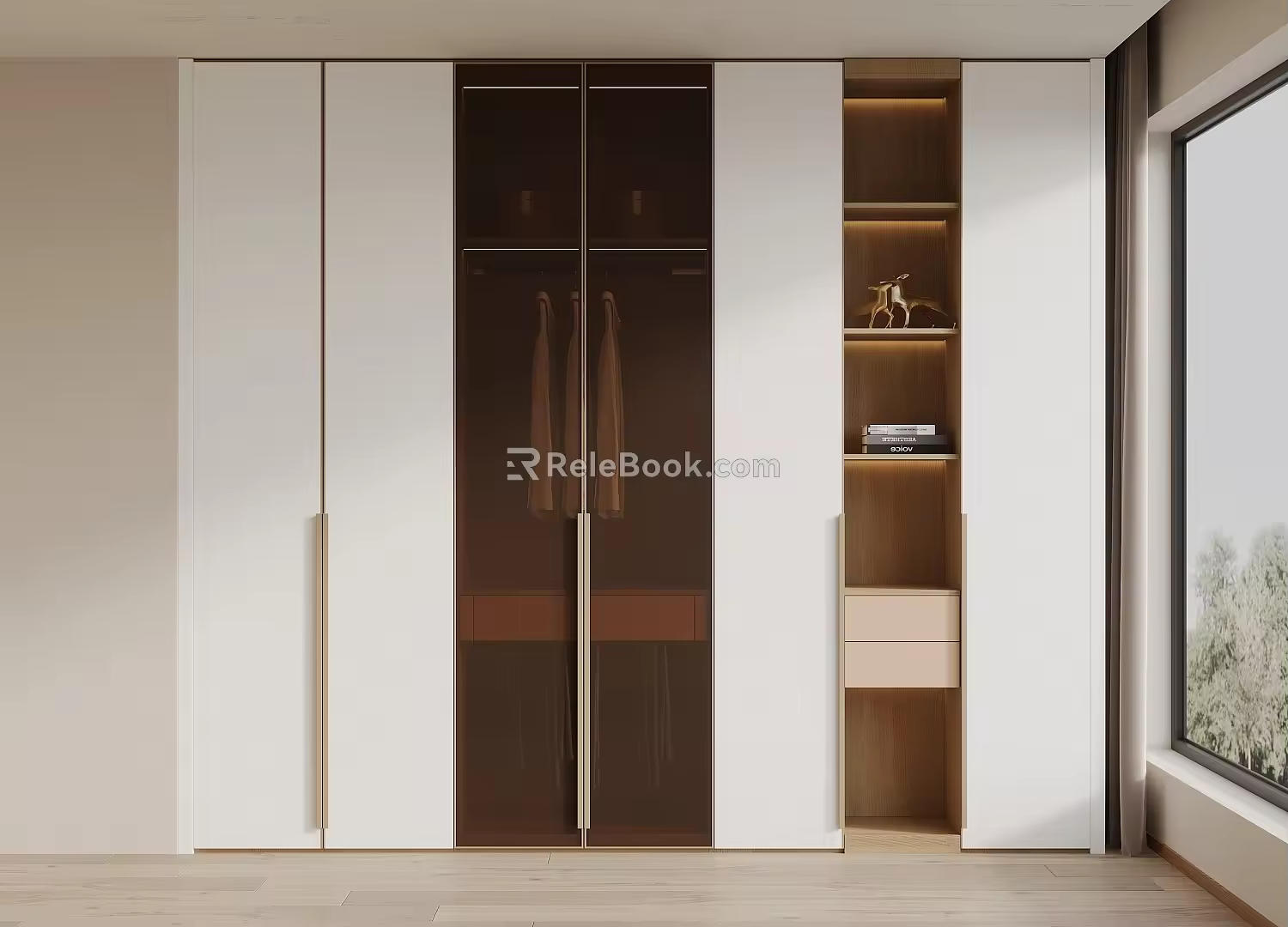 Modern minimalist wardrobe 3d model