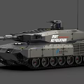 tank armored vehicle infantry fighting vehicle 3d model