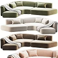 Modern Arc Multiplayer Sofa Collection 3d model
