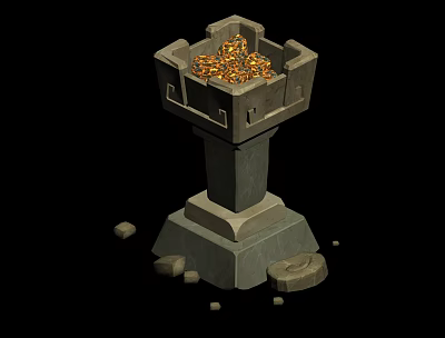 Fire Zone Torches 3d model