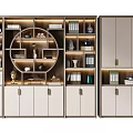 New Chinese Bookcase Combination 3d model