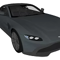 Sleek Black Sports Car With Streamlined Design Alloy Wheels Front Grille And Headlights