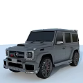 Gray Mercedes G Class SUV With Sporty Exterior And Large Alloy Wheels