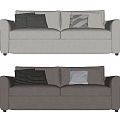 American-style double sofa 3d model