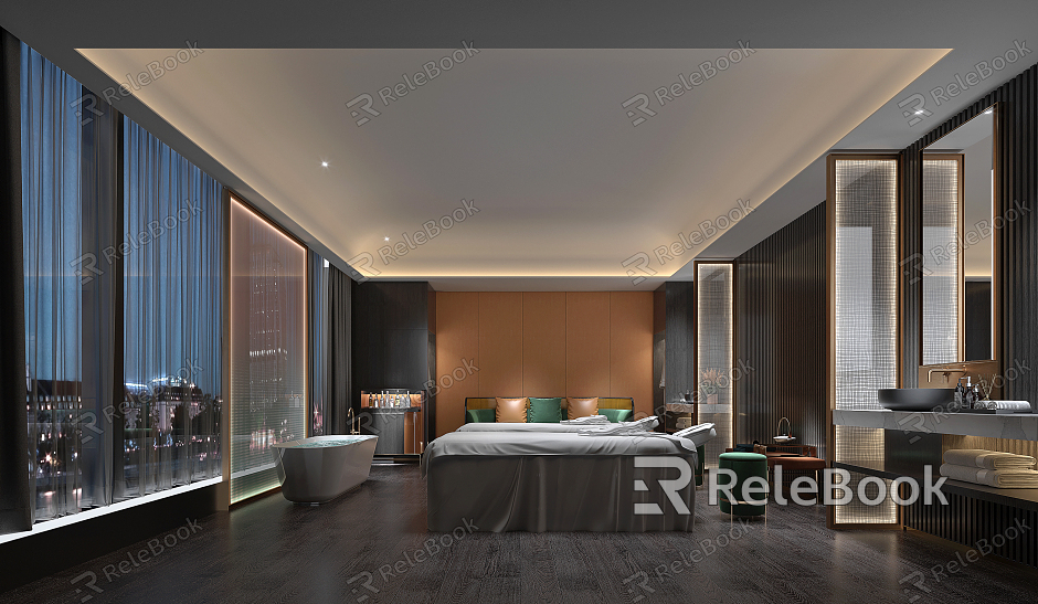 Modern SPA Club Room model