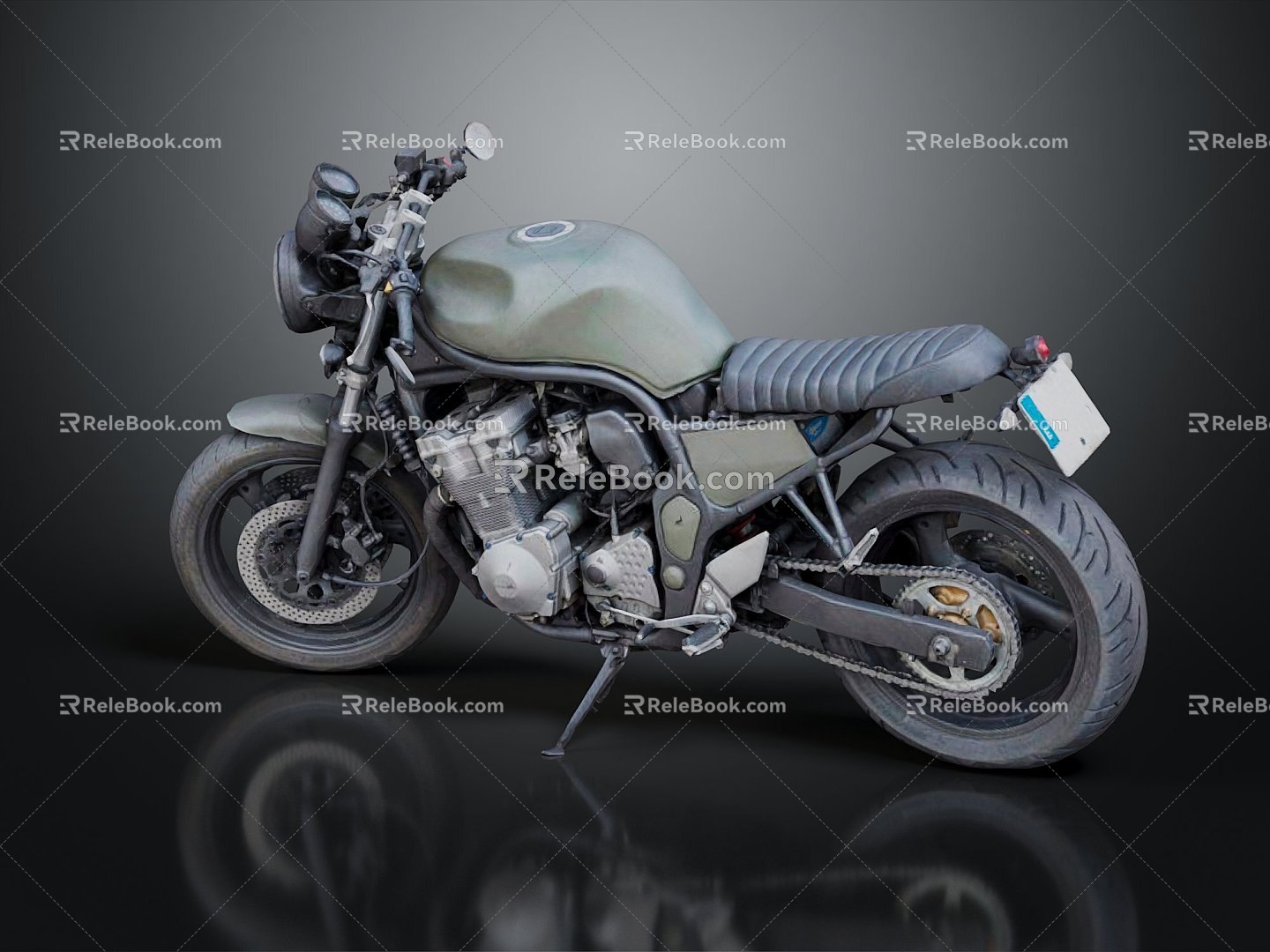 Modern Motorcycle Two-wheeled Motocross Motorcycle 3d model