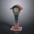 Wooden Grandfather Clock With Classic Roof Design And Pendulum For Home Decor