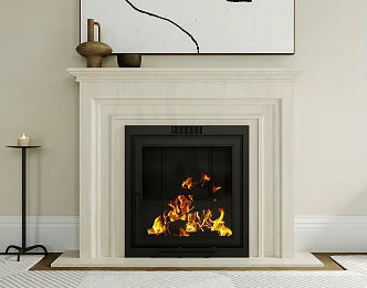 French Fireplace Components Fireplace 3d model