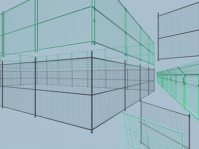 Modern barbed wire barbed wire fence 3d model Modern barbed wire barbed wire fence 3d model