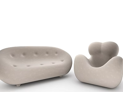 Modern Combination Sofa Multiplayer Sofa 3d model