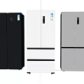Modern Fridge Freezers In Black White And Gray With Sleek Design For Home Kitchen