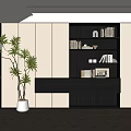Middle Ancient Style Bookcase Living Room Bookcase Study Bookcase Open Bookcase Side Cabinet Bookcase Ornaments 3d model