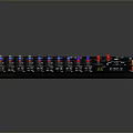 portable synthesizer mixer reverberator tuner mixer mixing equipment 3d model