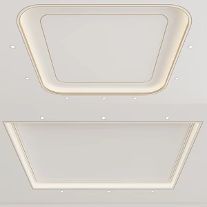 Light Luxury Ceiling 3d model