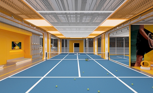 Tennis Hall 3d model