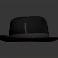 Classic Dark Gray Fedora Hat With Satin Ribbon Band And Smooth Felt Texture
