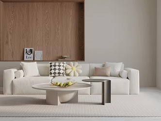 Modern three-seat sofa 3d model