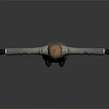 3D Animated Character in Gray Uniform with Brown Hair and Outstretched Arms
