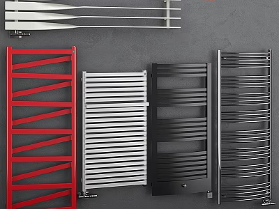 Modern Bathroom Towel Racks In Multiple Colors And Various Designs For Home 3d model