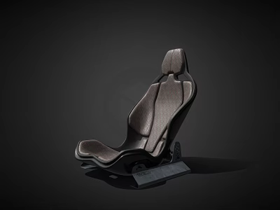 Modern Single Chair With Leather Upholstery Ergonomic Design And Sleek Metal Frame 3d model