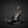 Modern Single Chair With Leather Upholstery Ergonomic Design And Sleek Metal Frame