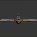Detailed Ornate Medieval Crossbow With Intricate Mechanical Structure And Metallic Finish