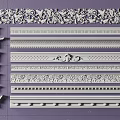 Decorative Gypsum Cornice Molding With Various Ornamental Patterns And Intricate Designs