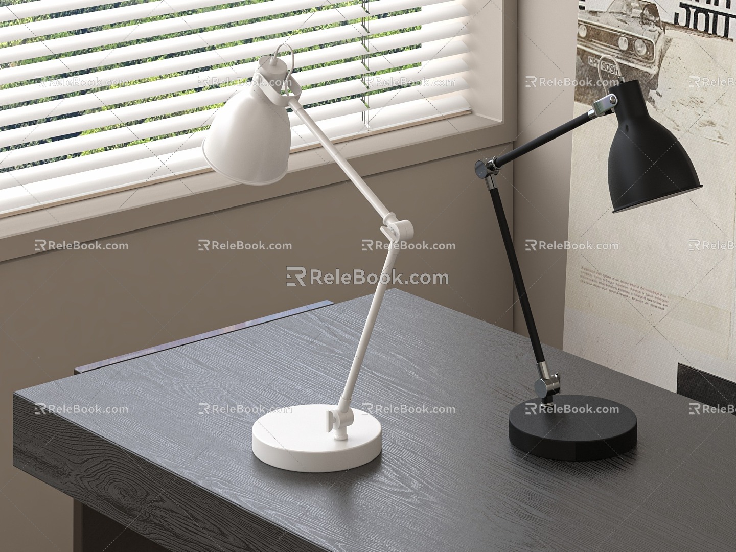 Modern table lamp 3d model