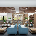 Modern Library Primary School Library 3d model