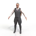 Essential Daily Living Products Including Gray Vest White Shirt Sunglasses And Bag