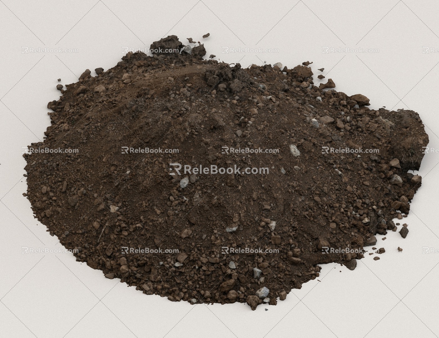 Building sand pile 3d model