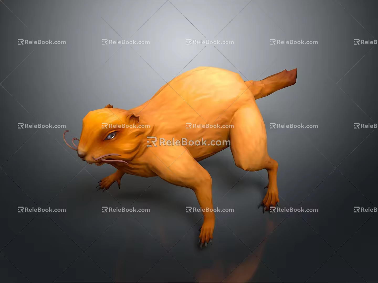 Cartoon Mouse Animated Mouse Grey Mouse Anime Mouse Cartoon Character 3d model