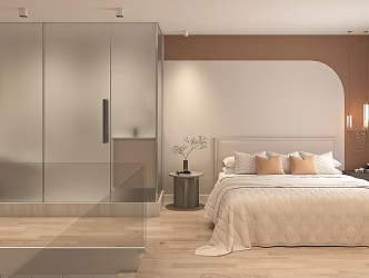 Modern Apartment Cream 3d model