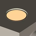 Round Modern Ceiling Light With Bright White Illumination And Simple Design