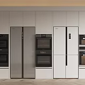 Modern refrigerator built-in refrigerator 3d model