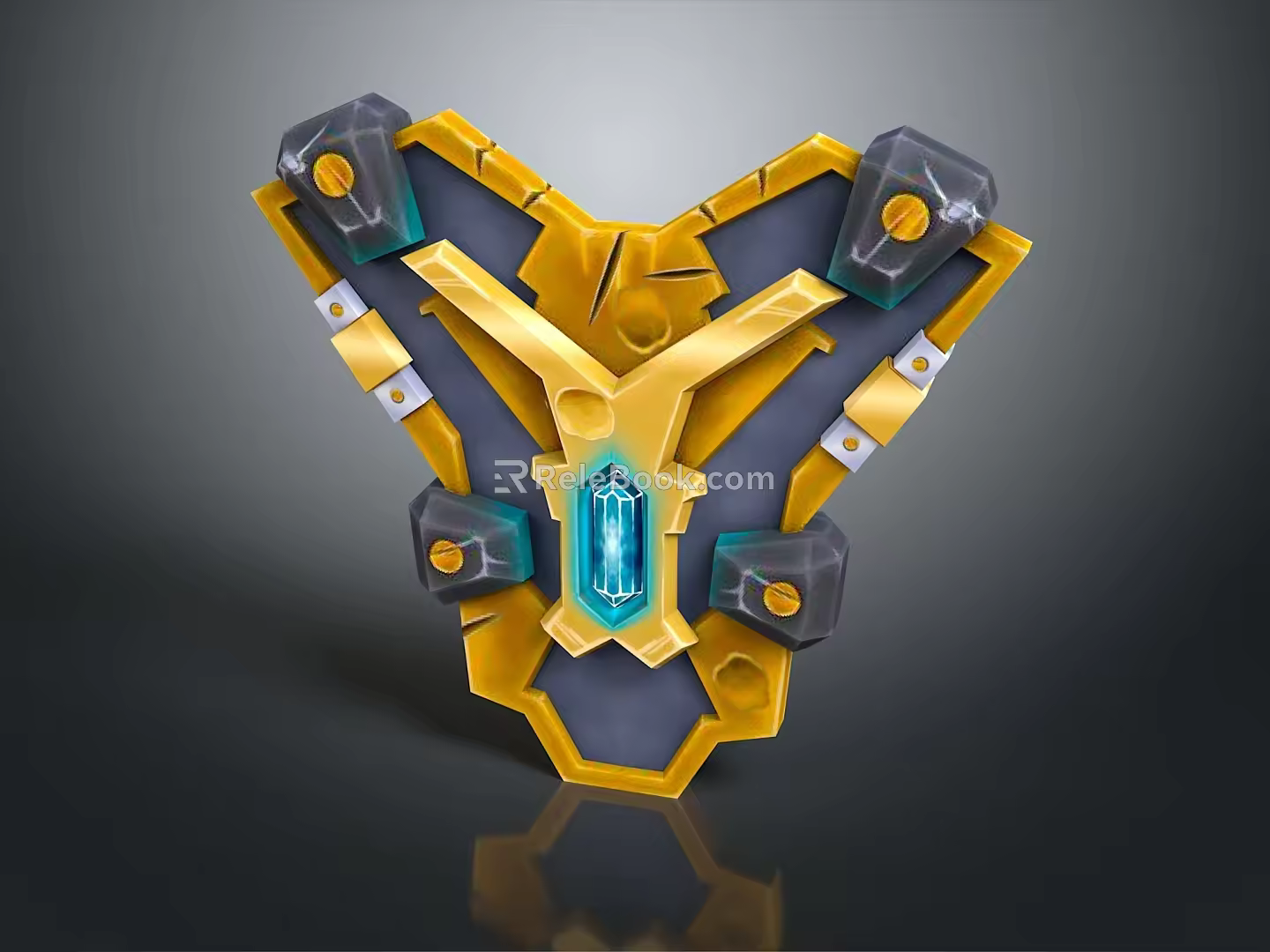 Medieval Shield Ancient Shield Defensive Weapon Ancient Shield Iron Shield Protective Shield Wooden Shield 3d model