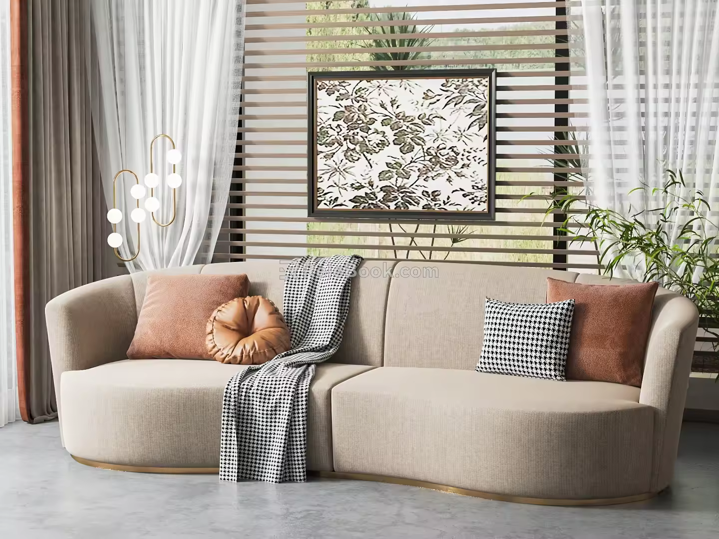 Modern Multiplayer Sofa 3d model
