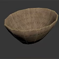 Round Decorative Handwoven Storage Basket For Household Use With Natural Design