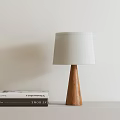 Modern Solid Wood Table Lamp 3d model