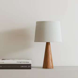 Modern Solid Wood Table Lamp 3d model