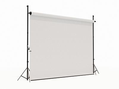 Modern projection curtain 3d model